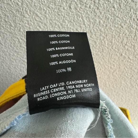 Lazy Oaf Stripy Button Skirt Rainbow Mini Button Front Colorful Stripes Multi - Picture 8 of 8